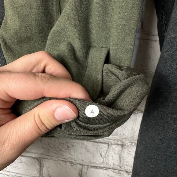 Lululemon Jacket Mula Bundle Wrap Asymmetrical Zip Heathered Fatigue Green 4 - Picture 4 of 7